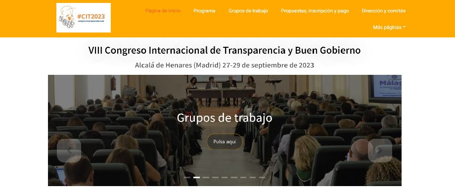 Participació al VIII Congreso Internacional de Transparencia y Buen Gobierno